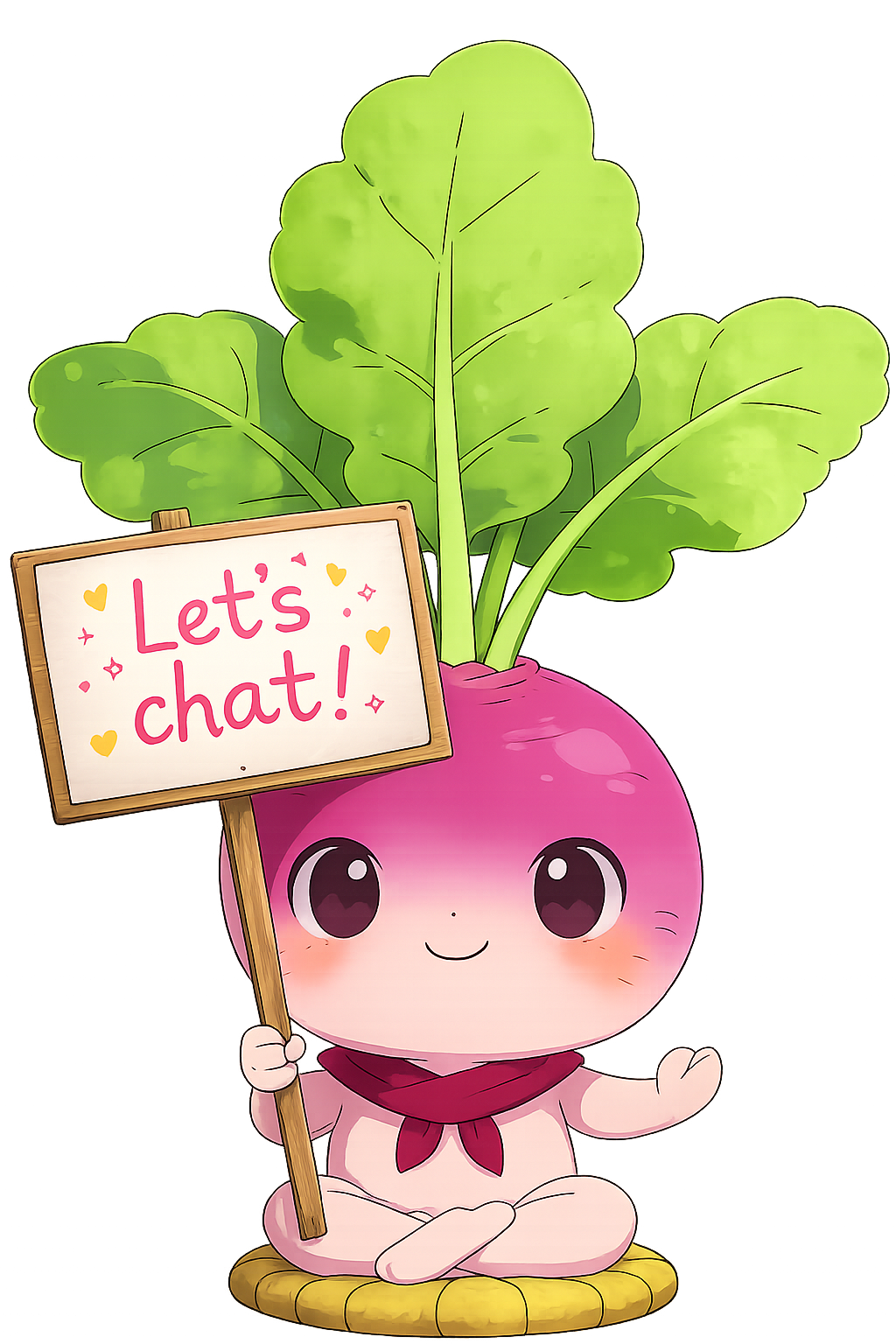 Saraha Mind mascot saying Let's chat