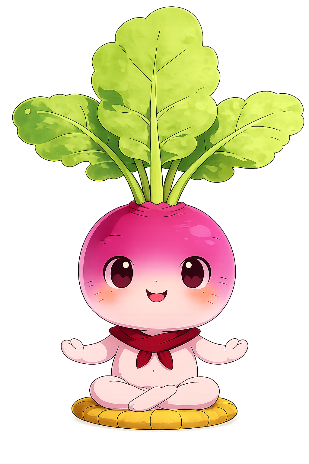 Saraha Mind mascot meditating