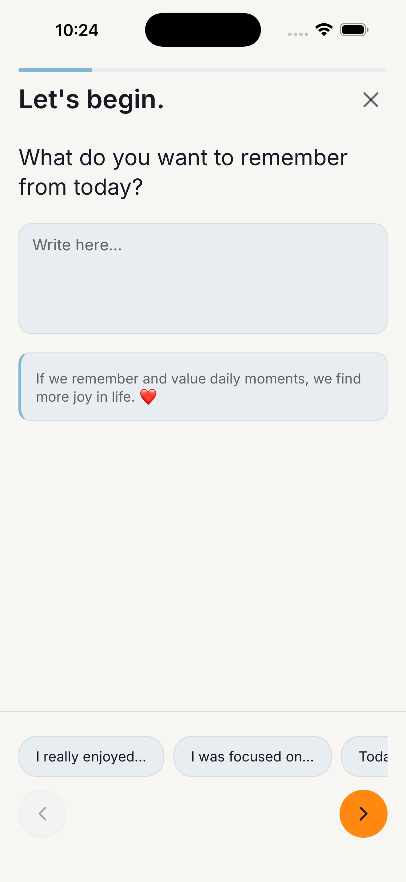 Saraha Mind guided journaling — gentle prompts when you're stuck